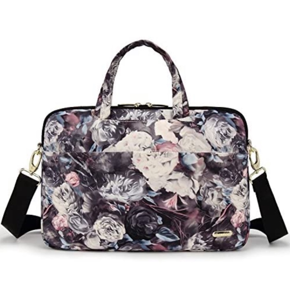 Laptop bag carrying case NWT abstract rose pattern - Picture 1 of 10